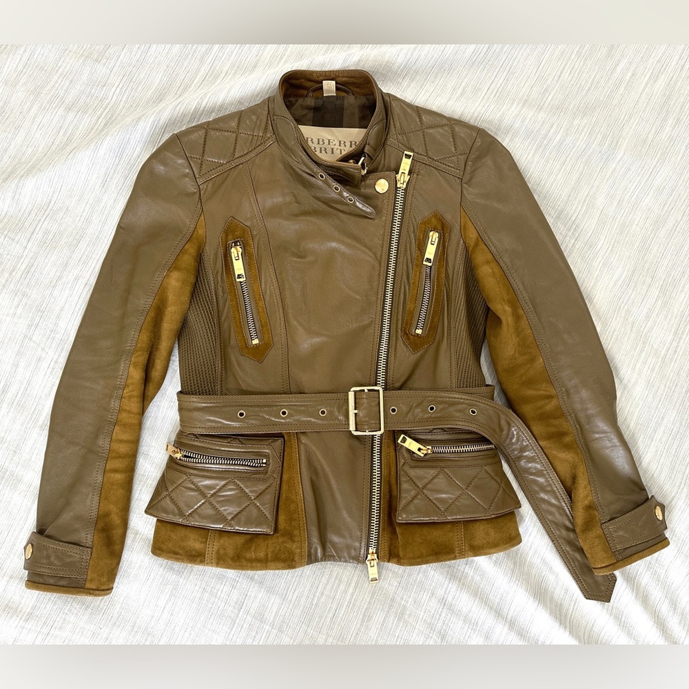 Burberry Brit Women’s Leather/suede moto jacket